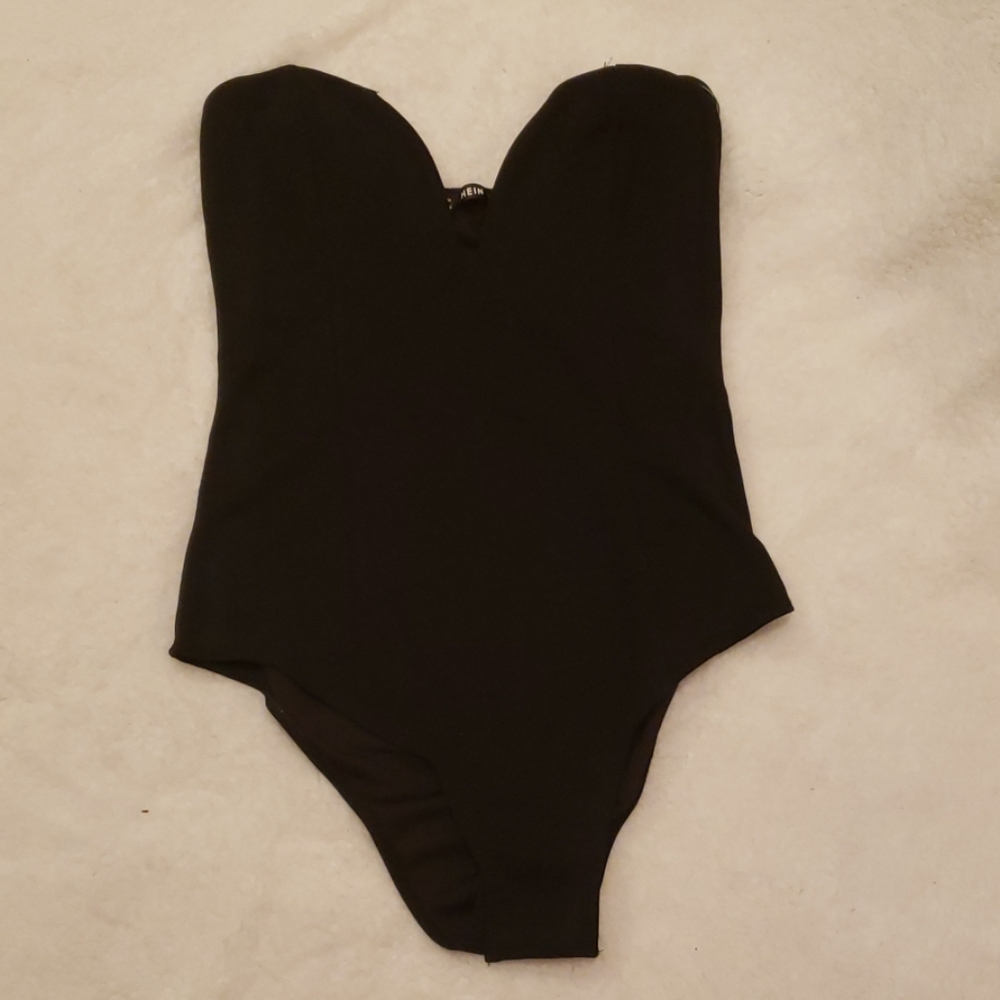 Sweetheart cut Black Bodysuit M